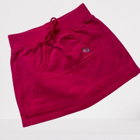 Oshkosh Girls Cotton Skort Skirt Stretch Drawstring Waist Red Size 5 - Picture 2 of 9